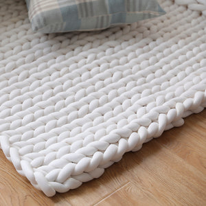 Mosain Washable Chunky Knit Blanket (NO SHEDDING) Extreme Arm Knitting Throws Pet-Friendly