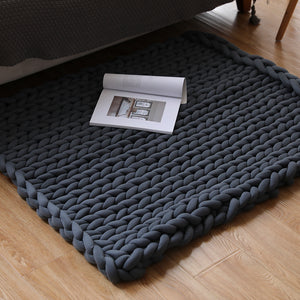 Mosain Washable Chunky Knit Blanket (NO SHEDDING) Extreme Arm Knitting Throws Pet-Friendly