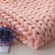 Mosain Washable Chunky Knit Blanket (NO SHEDDING) Extreme Arm Knitting Throws Pet-Friendly