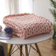 Mosain Washable Chunky Knit Blanket (NO SHEDDING) Extreme Arm Knitting Throws Pet-Friendly