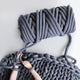 Mosain Washable Chunky Knit Blanket (NO SHEDDING) Extreme Arm Knitting Throws Pet-Friendly